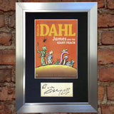 ROALD DAHL James and the Giant Peach Book Cover Autograph Signed Print 685