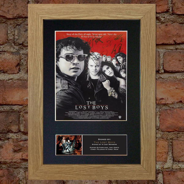 THE LOST BOYS Movie Poster Quality Autograph Mounted Signed Photo RePrint A4 731