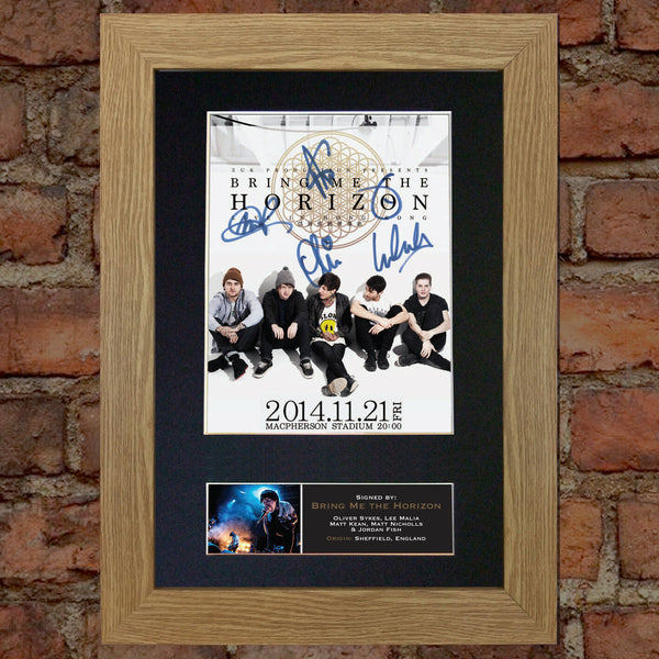 BRING ME THE HORIZON Quality Autograph Mounted Signed Photo PRINT A4 559