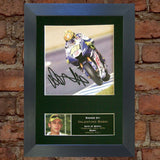 VALENTINO ROSSI Mounted Signed Photo Reproduction Autograph Print A4 33