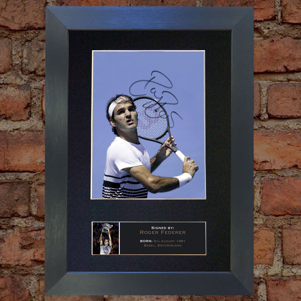 ROGER FEDERER tennis Signed Autograph Mounted Photo REPRODUCTION PRINT A4 671