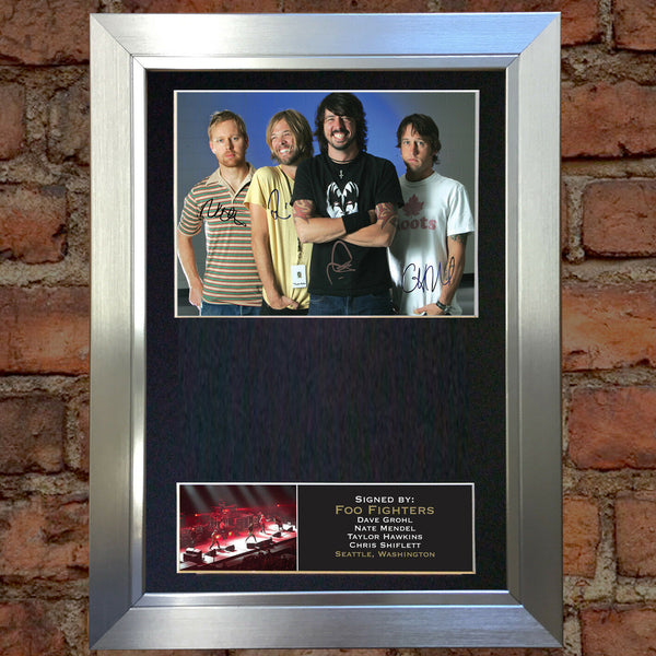 FOO FIGHTERS Autograph Mounted Photo Reproduction QUALITY PRINT A4 192