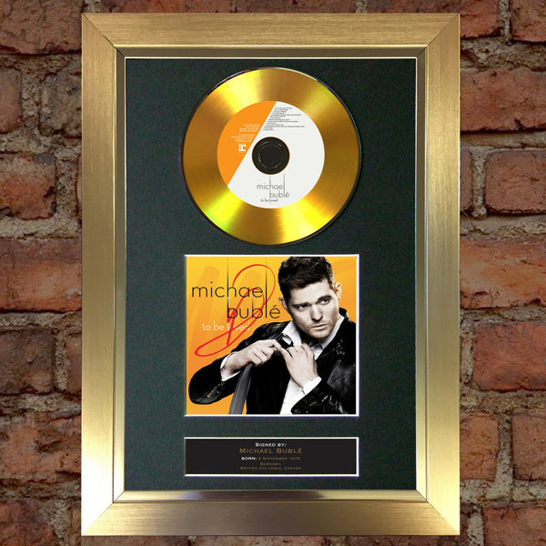 #98 GOLD DISC MICHAEL BUBLE To Be Loved Album Signed Autograph Mounted Repro A4