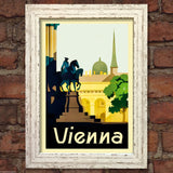 VIENNA VINTAGE RETRO TRAVEL Poster Nostalgic Home Print Wall Art Decor #73