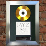 #128 GOLD DISC JAY Z The Hits Collection Album Signed Autograph Mounted Repro A4