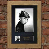 AUDREY HEPBURN Signed Autograph Mounted Photo Reproduction Print A4 513