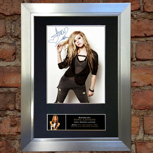 AVRIL LAVIGNE Mounted Signed Photo Reproduction Autograph Print A4 219