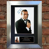 SEAN CONNERY Mounted Signed Photo Reproduction Autograph Print A4 130