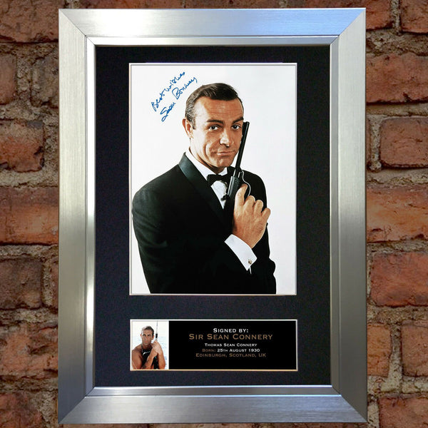 SEAN CONNERY Mounted Signed Photo Reproduction Autograph Print A4 130