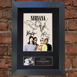 NIRVANA No2 Band Signed Autograph Mounted Photo RE-PRINT A4 655