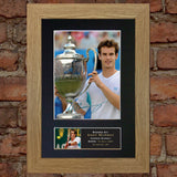 ANDY MURRAY tennis Signed Autograph Mounted Photo REPRODUCTION PRINT A4 43