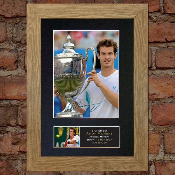 ANDY MURRAY tennis Signed Autograph Mounted Photo REPRODUCTION PRINT A4 43