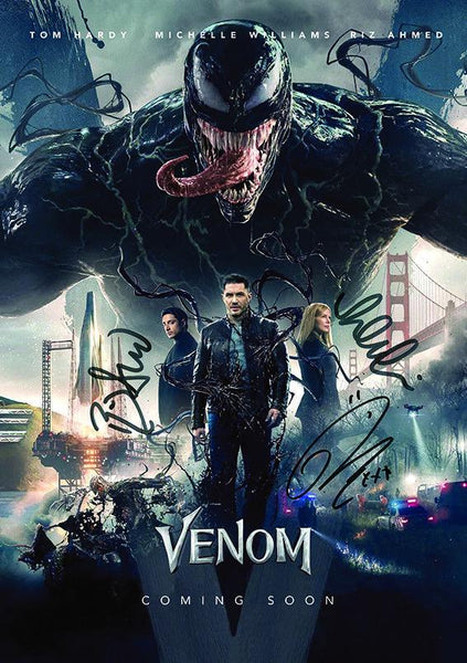 VENOM No2 Hardy Williams Ahmed Signed Mounted Autograph Photo Prints A4 767