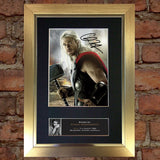 THOR Chris Hemsworth Top Quality Signed Mounted Autograph Photo Print (A4) No586