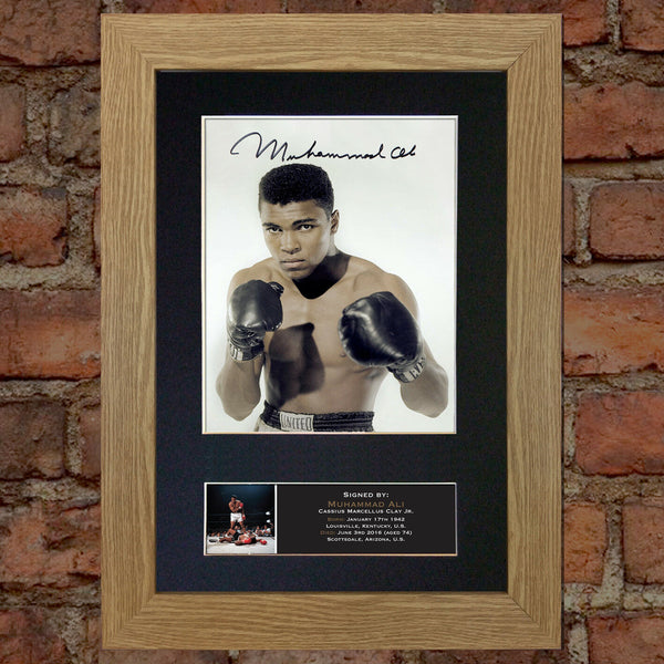 Muhammad Ali #2 Quality Autograph Mounted Signed Photo RePrint Poster 746