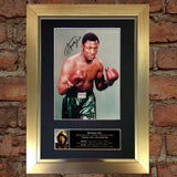JOE FRAZIER Mounted Signed Photo Reproduction Autograph Print A4 57