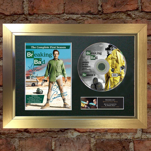 BREAKING BAD DVD Mounted Signed Photo Reproduction Autograph Print A4 67