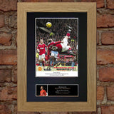WAYNE ROONEY OVERHEAD KICK Mounted Signed Photo Reproduction Autograph Print 55