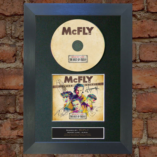 MCFLY Memory Lane Album Signed CD COVER MOUNTED A4 Autograph Print 18