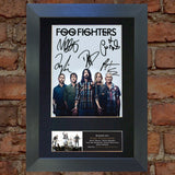 FOO FIGHTERS No2 RARE Signed Autograph Mounted Photo Repro A4 Print 597