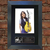 MALCOLM YOUNG ACDC (Very Rare) Signed Autograph Mounted Photo RE- PRINT A4 690