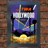 HOLLYWOOD VINTAGE RETRO TRAVEL Poster Nostalgic Home Art Print Wall Decor #36