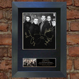 TAKE THAT WITH ROBBIE Mounted Signed Photo Reproduction Autograph Print A4 117