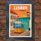 LISBON VINTAGE RETRO TRAVEL Poster Nostalgic Home Art Print Wall Decor #47