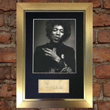 JIMI HENDRIX Mounted Signed Photo Reproduction Autograph Print A4 59