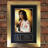ALICE COOPER Mounted Signed Photo Reproduction Autograph Print A4 64