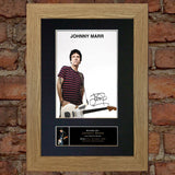 JOHNNY MARR Mounted Signed Photo Reproduction Autograph Print A4 326