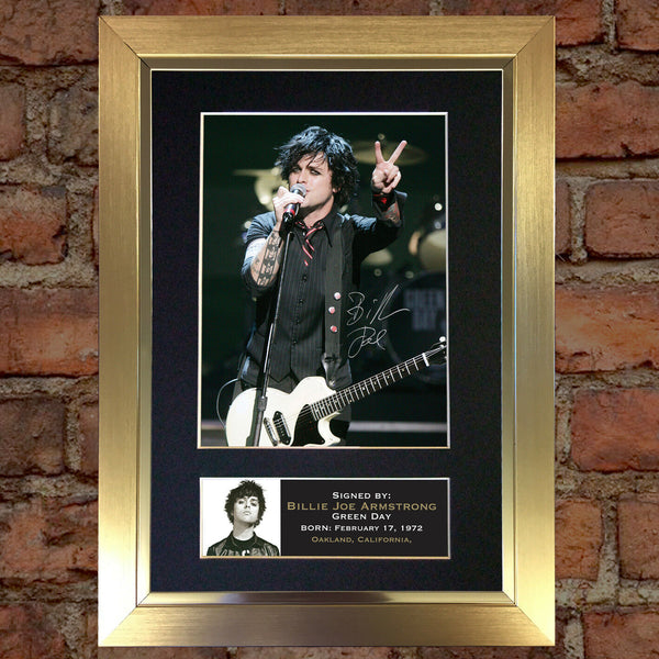 BILLIE JOE ARMSTRONG No1 Mounted Signed Photo Reproduction Autograph Print A4 73