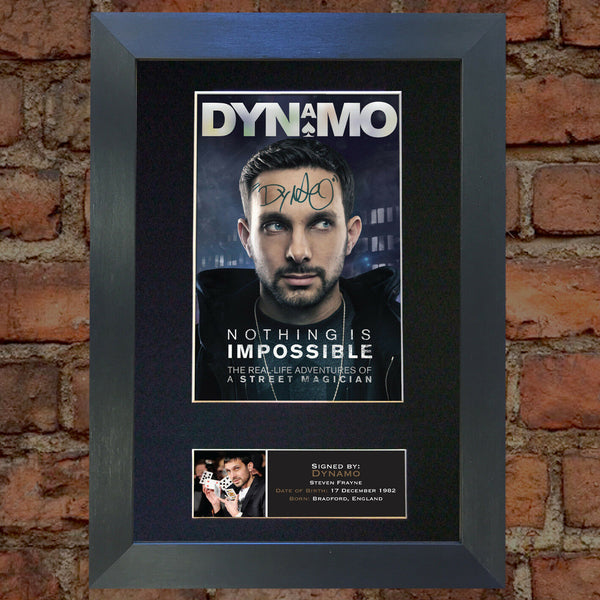 DYNAMO Signed Mounted Photo Reproduction Autograph QUALITY PRINT A4 388