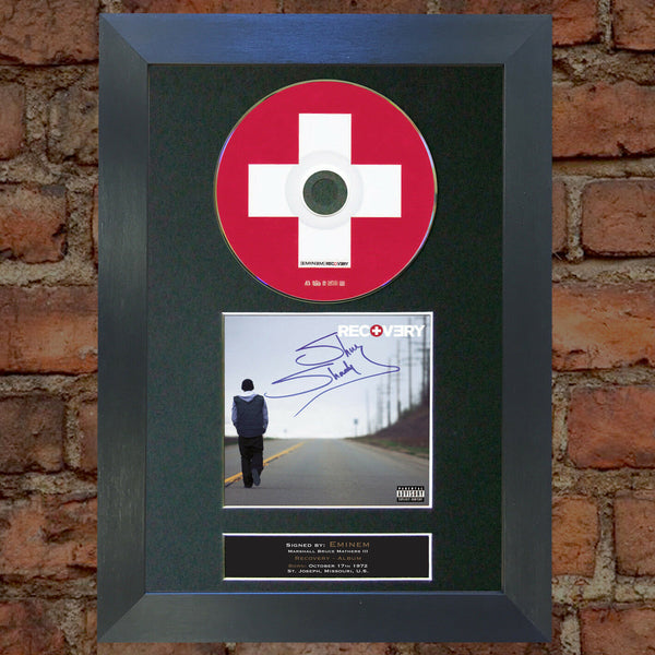 EMINEM Recovery Album Signed CD COVER MOUNTED A4 Repro Autograph Print (23)