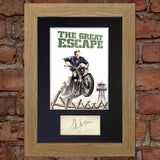 GREAT ESCAPE Steve McQueen Autograph Mounted Signed Photo Repro Print A4 703