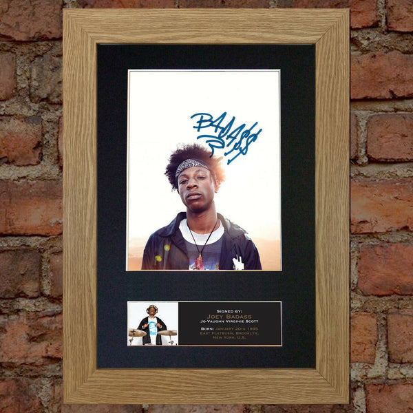JOEY BADASS Signed Autograph Mounted Photo Repro A4 Print 541