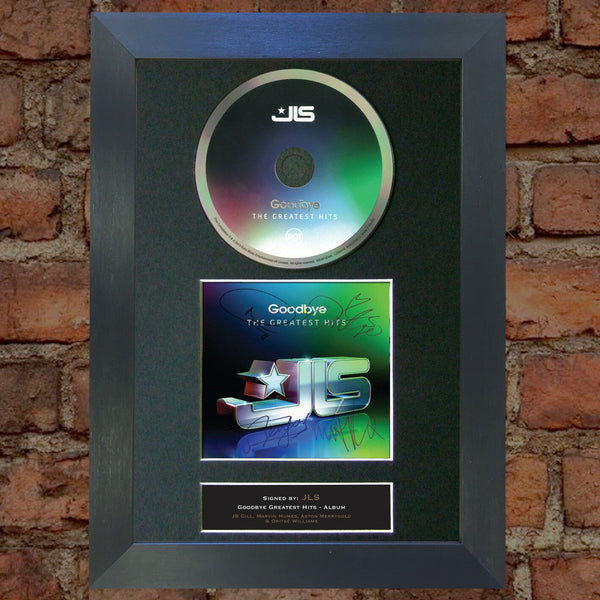 JLS Greatest Hits Album Signed CD COVER MOUNTED A4 Autograph Print 29