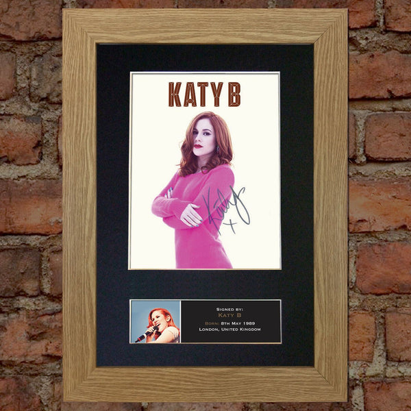 KATY B Quality Reproduction Autograph Mounted Signed Photo PRINT A4 422