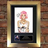 NICKI MINAJ Mounted Signed Photo Reproduction Autograph Print A4 212