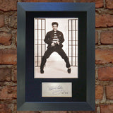 ELVIS PRESLEY JAIL HOUSE ROCK Autograph Mounted Photo Reproduction PRINT A4 409