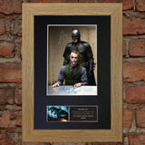 BATMAN AND JOKER bale Signed Autograph Mounted Photo REPRODUCTION PRINT A4 382