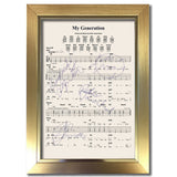 The Who My Generation Signed Music Sheet Album Autograph Print #806