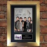 MCFLY Mounted Signed Photo Reproduction Autograph Print A4 303