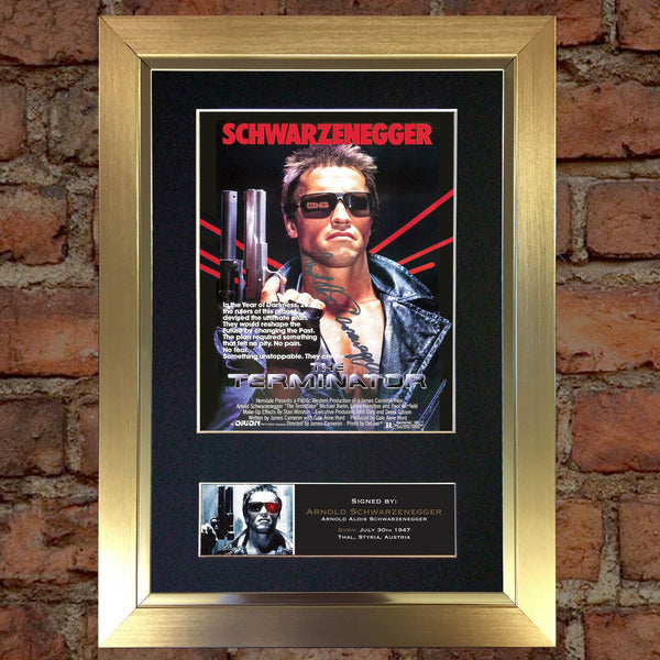 TERMINATOR Movie Poster Quality Autograph Mounted Signed Photo RePrint A4 730