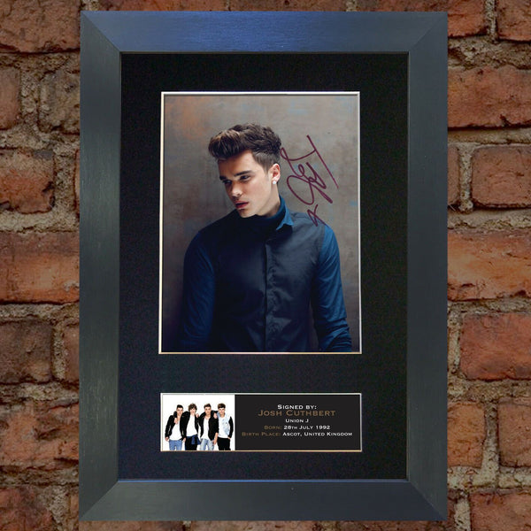 JOSH CUTHBERT Union J Autograph Mounted Photo Reproduction PRINT A4 408