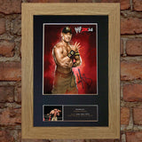 JOHN CENA WWE Quality Autograph Mounted Photo Repro A4 Print 527