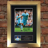 SERGIO AGUERO Man City Signed Quality Autograph Mounted Photo Repro A4 Print 455