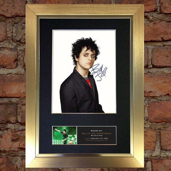 BILLIE JOE ARMSTRONG #2 Mounted Signed Photo Reproduction Autograph Print A4 437