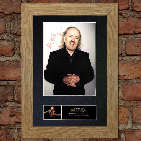 BILL BAILEY Mounted Signed Photo Reproduction Autograph Print A4 109