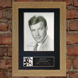 SIR ROGER MOORE Mounted Signed Photo Reproduction Autograph Print A4 274